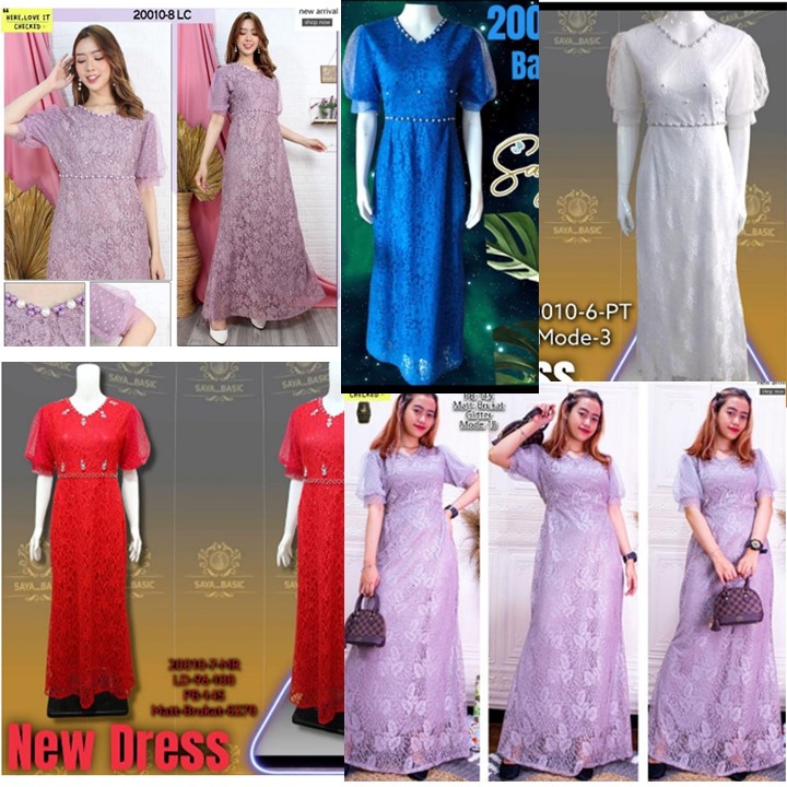 Dress Brokat Panjang