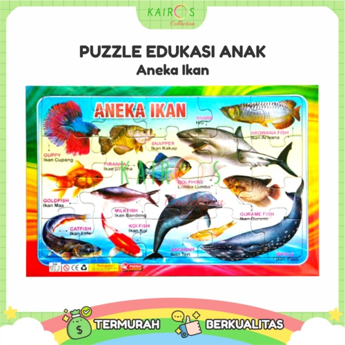 Puzzle Belajar Anak Edukasi Aneka Motif