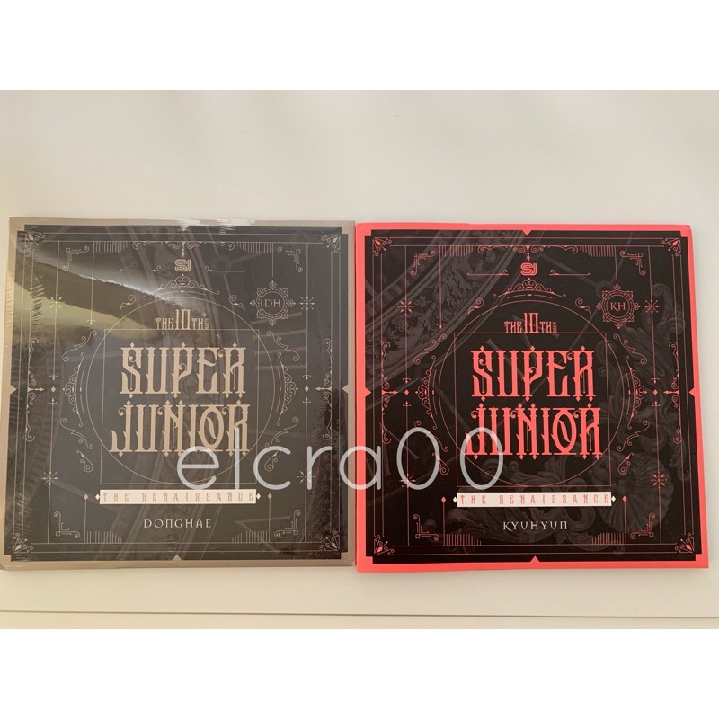 [READY STOCK] SUPER JUNIOR The Renaissance Square Style Donghae & Kyuhyun