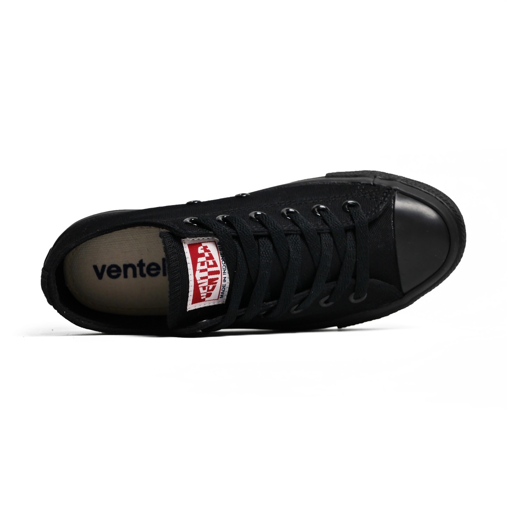 Sepatu Ventela Ethnic Low All Black Original