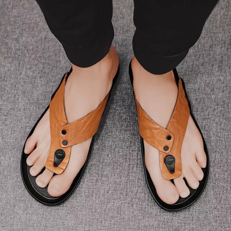 Sandal Pria Kulit Joymen DS 18 Original Pria Jepit lokal