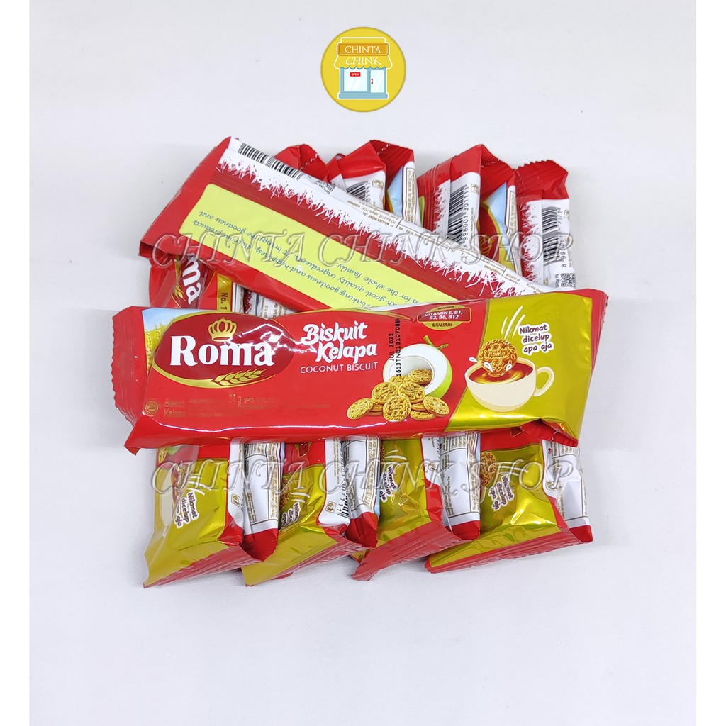 

Roma Biskuit Kelapa Renceng Coconut Asli Isi 10 Sachet