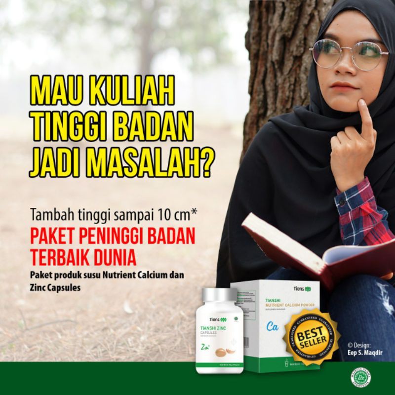 Peninggi Badan Tiens Zinc Capsule | Original Super Grow Up Tianshi Penambah Tinggi Badan