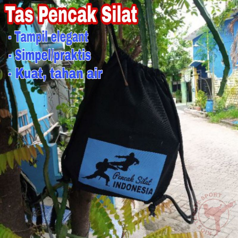 Tas Pencak Silat Indonesia PSI Tas Sekolah Keren Bahan Kain Drill Berkualitas | Latihan Pencak Silat