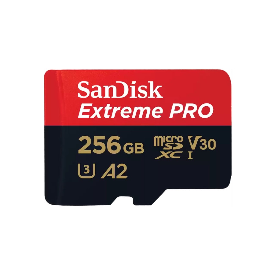 Micro SD SanDisk Extreme PRO SDXC 256GB 200MB/s A2 V30 With Adapter