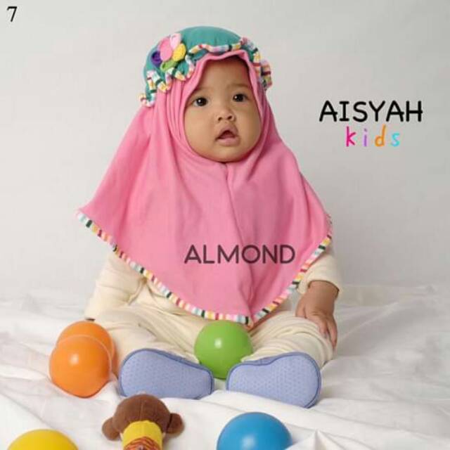 Hijab Jilbab Anak Kids Baby bayi lucu AISYAH Terbaru kaos cod jakarta tangerang bogor karawang bekas