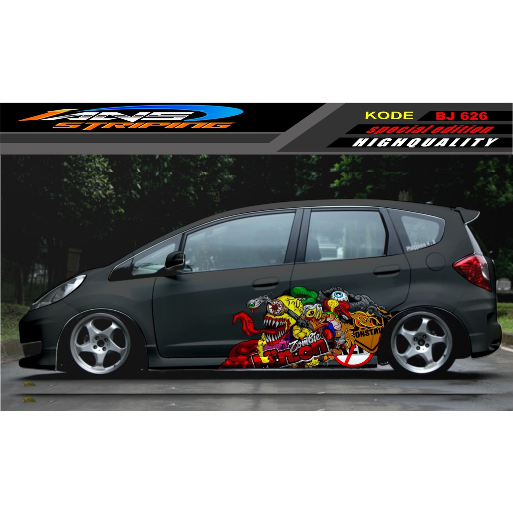 DECAL STICKER MOBIL JAZZ BRIO AVANZA SIGRA YARIS / STIKER VARIASI MOBIL / MODIF STICKER MOBIL 626