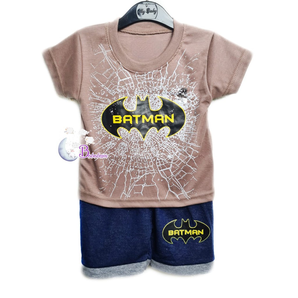 BOBOBAM BAJU BAYI LAKI LAKI  SETELAN ANAK COWO LUCU STELAN COWOK  6 12 BULAN  KEREN TRENDY KEKINIAN B4TM4N KARAKTER