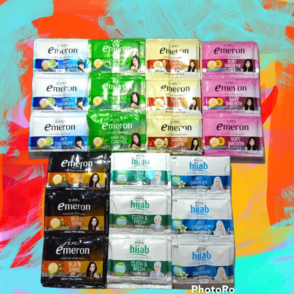 Jual Shampoo Emeron Sachet 10 ml 1 renceng 12x2pcs. Shopee Indonesia
