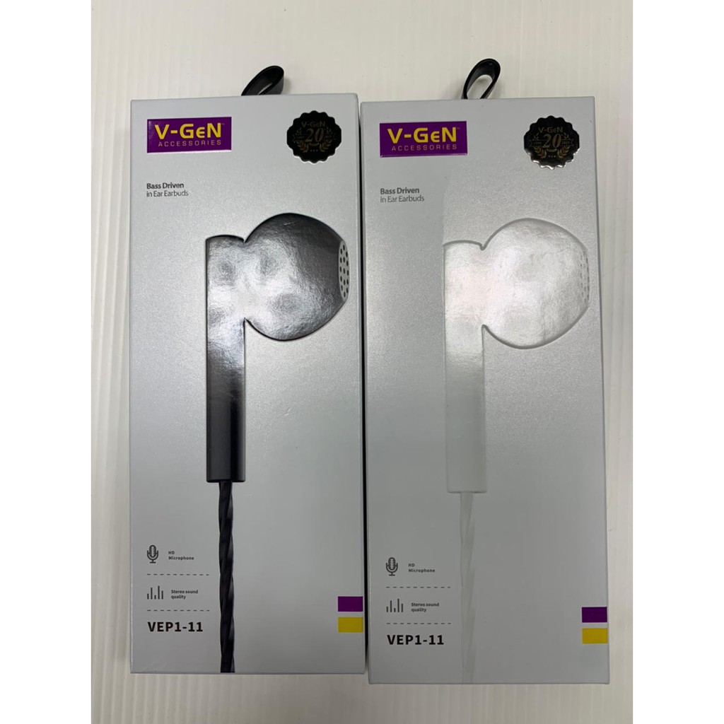 Handsfree V-GeN VEP1-11 Original DEEP BASS Wired Earphone Headset Stereo Sound VGEN-Handsfree V-Gen Series by.minigo