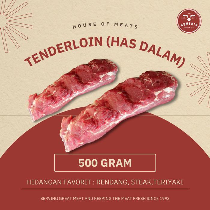 

Steak | Daging Sapi Has Dalam/Tenderloin Segar (Fresh) 500 Gram Murah