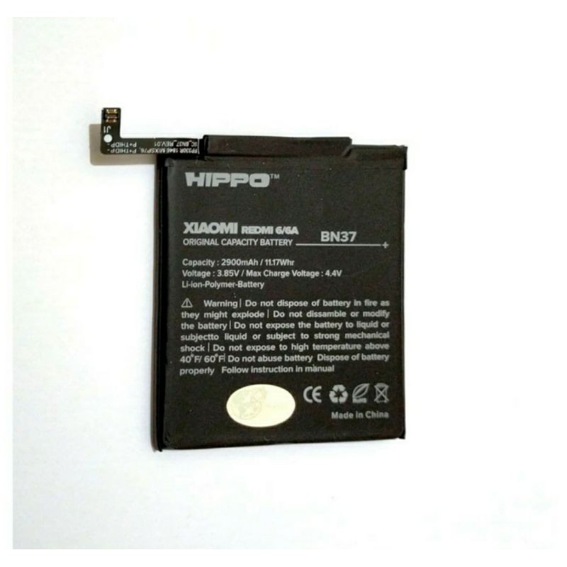Baterai Batre Batrai Battery Hippo BM37 Xiaomi Redmi 6 BM 37 Xiaomi Redmi 6 Original