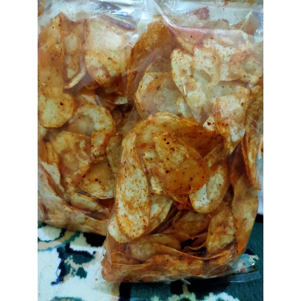 

Keripik talas Pedas/Original