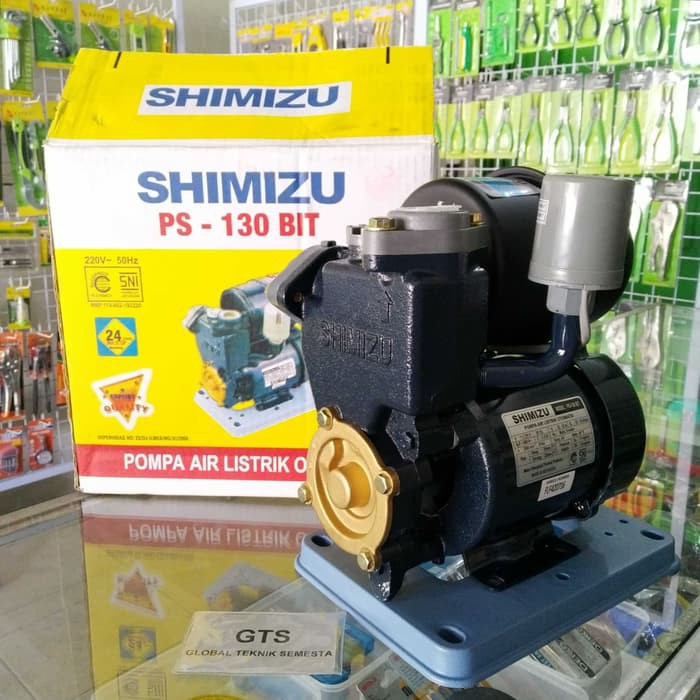 Pompa Air Dangkal Shimizu PS 130 BIT Kedalaman 9 Meter