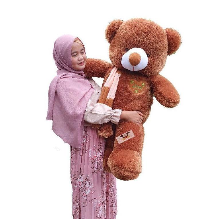 

(O2O4) BONEKA TEDDY BEAR JUMBO UKURAN 1 METER //Promo@mingguan