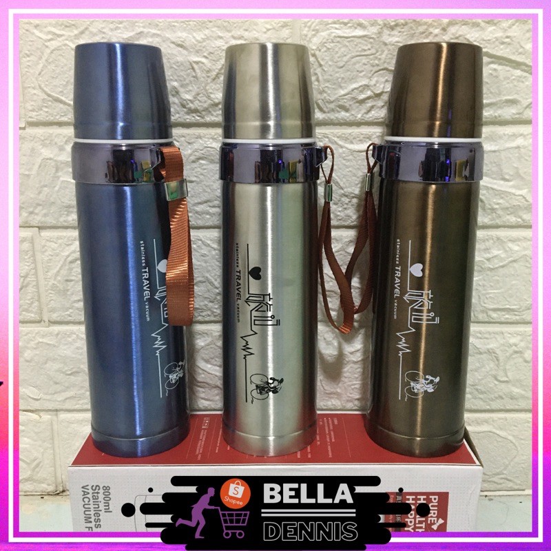 Termos Air Panas 800ml Stainless Steel / Termos Mini / Termos Stainless Glossy