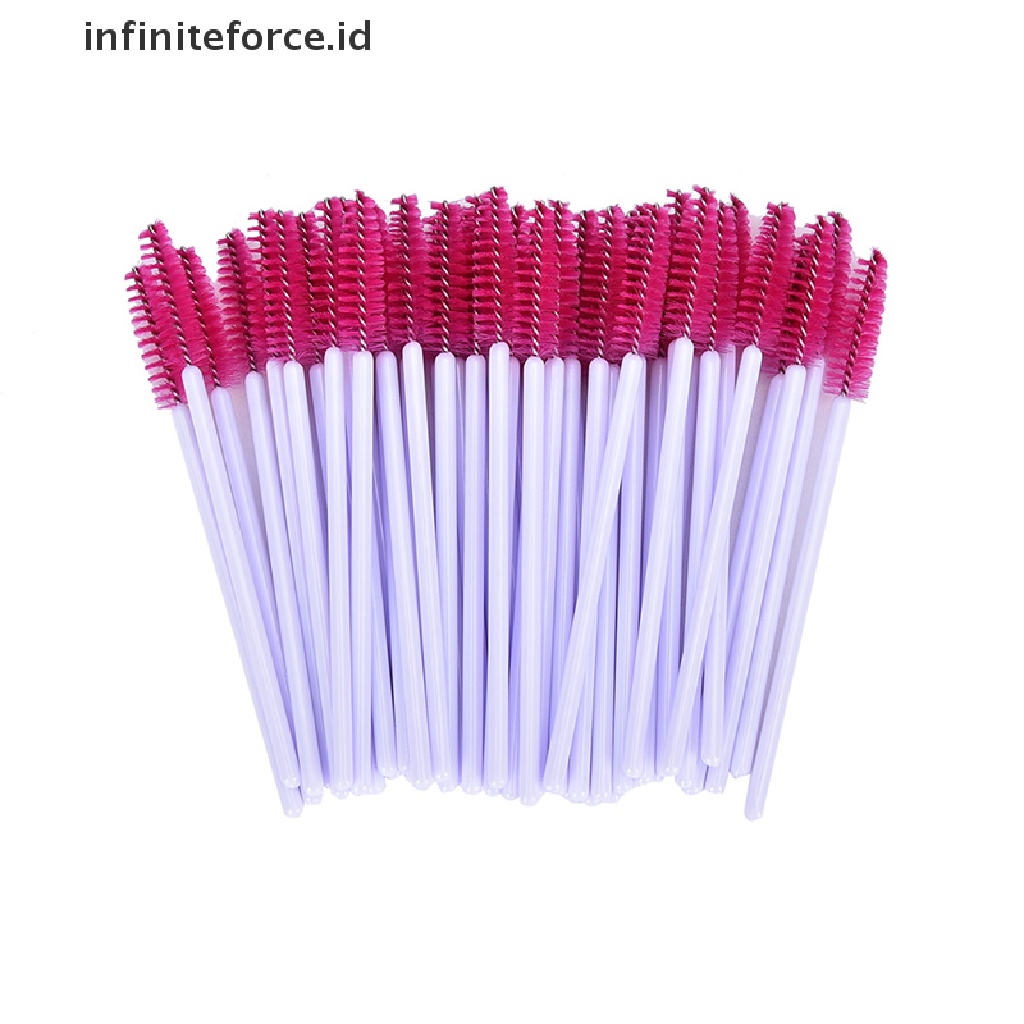 50 Pcs Brush Maskara Bulu Mata Sekali Pakai Untuk Makeup