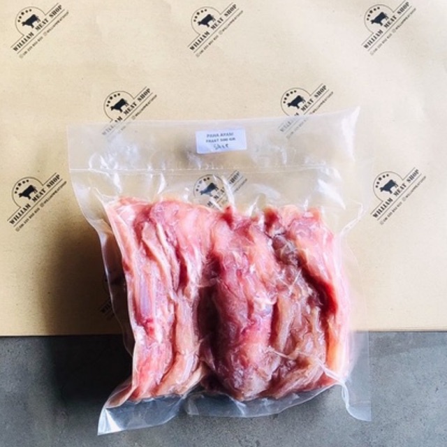 

Paha Ayam Slice 500GR / Ayam Slice Tipis Williammeatshop