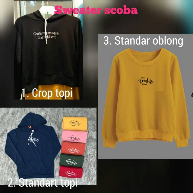 Sweater oblong wanita