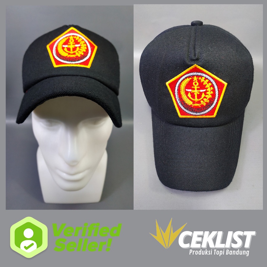 TOPI MABES TNI AD RAPHAEL WARNA HITAM ANGGOTA
