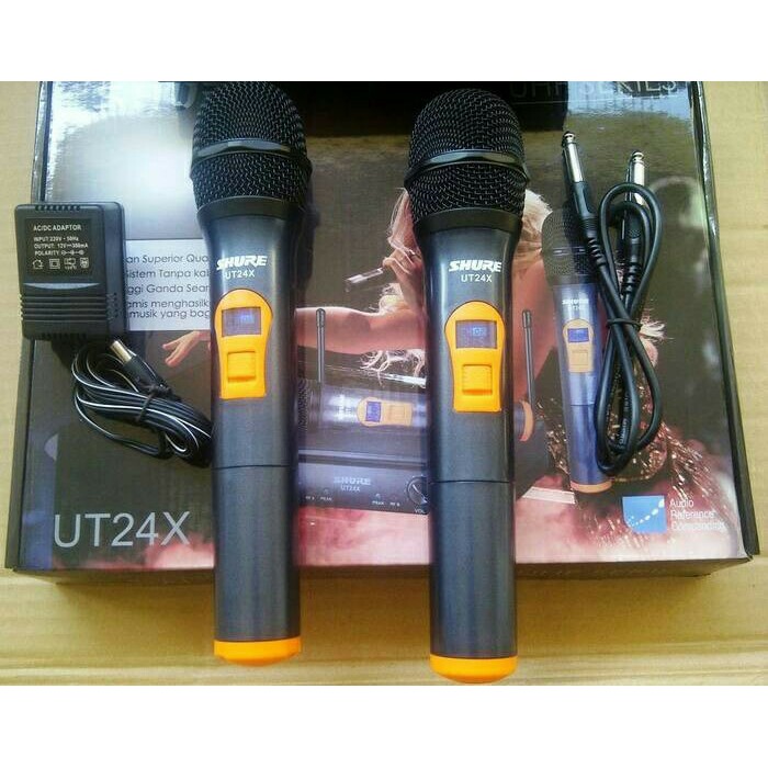 microphone wireless shure ut24x/ut 24x/ut 24 x freq uhf