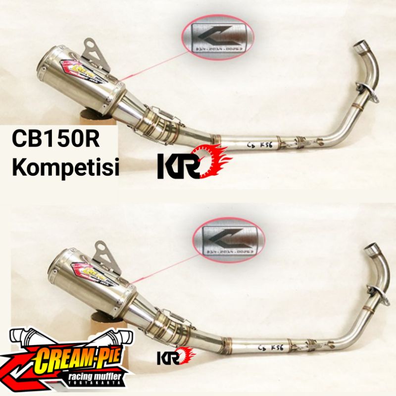 Knalpot Creampie Stainless CR93 CB150R Original