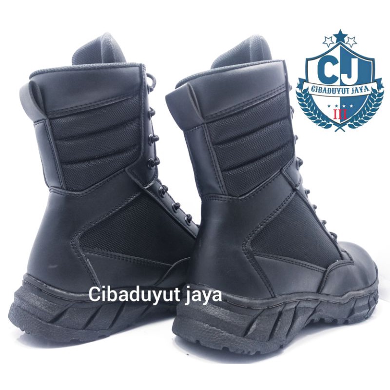 SEPATU TNI POLRI SECURITY DELTA HITAM CORDURA WATERPROOF TERLARIS!