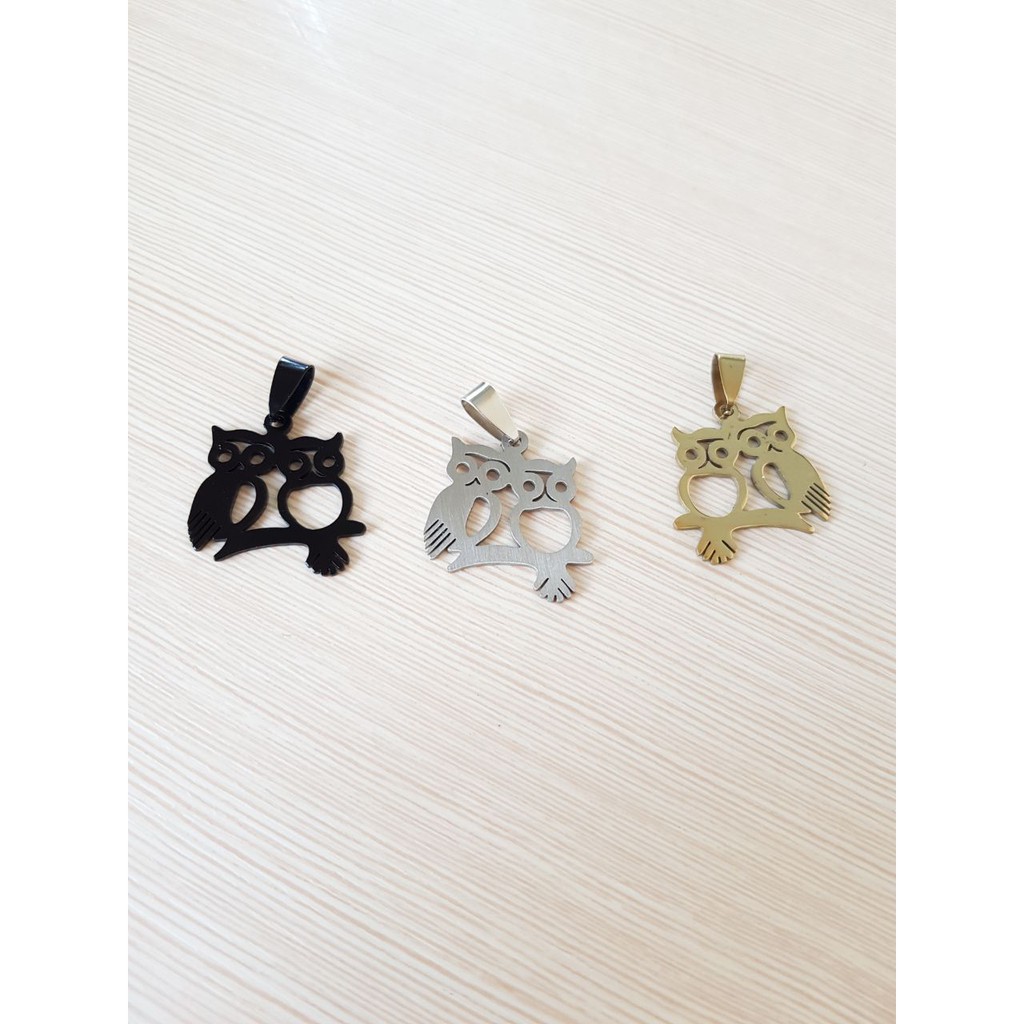 liontin kalung faahion titanium naga, rajawali, kupu2, owl