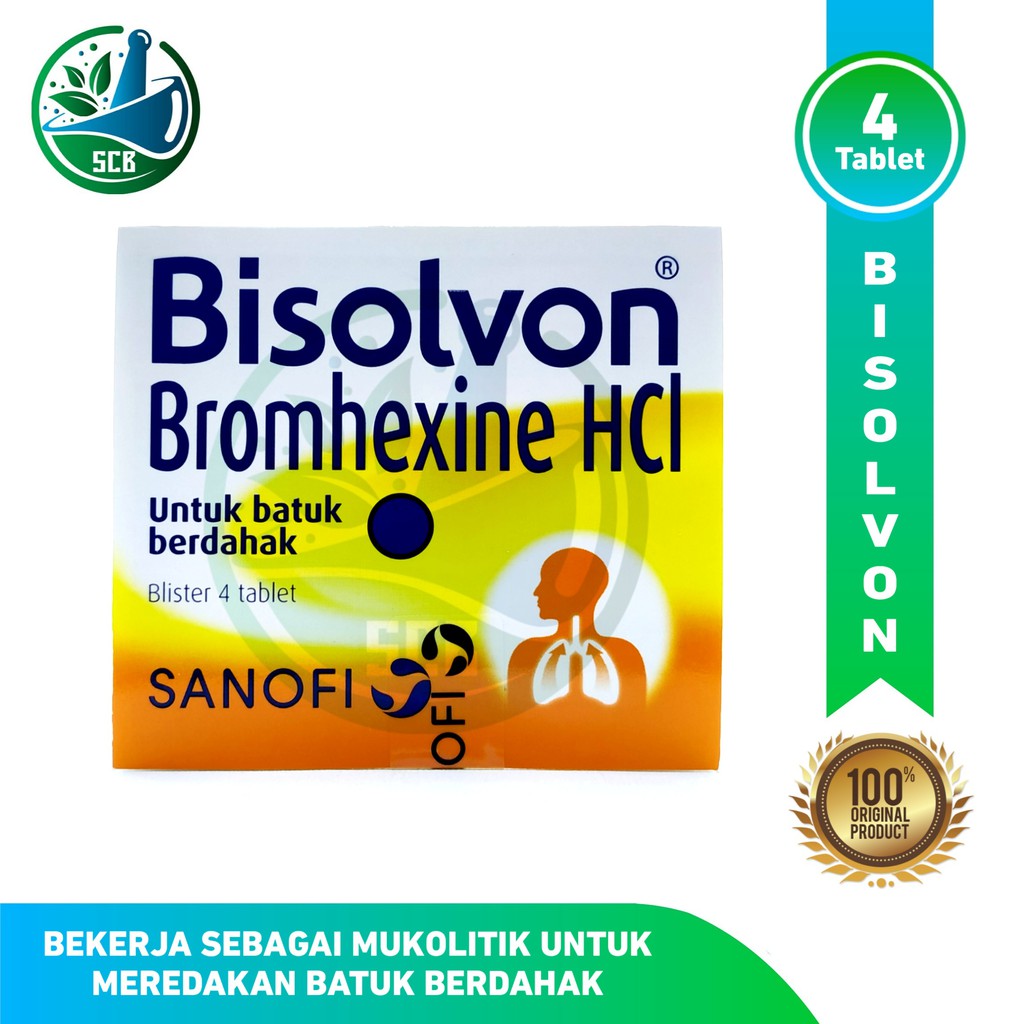 Bisolvon Strip (Isi 4 Tablet) - Obat Batuk Berdahak
