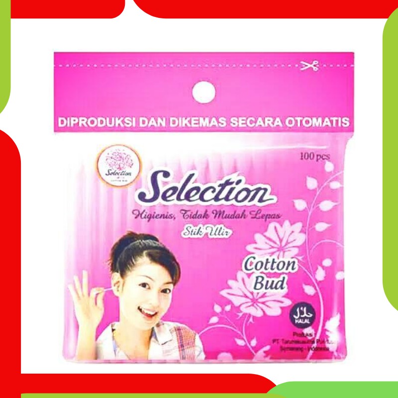 Cod Alat Korek Kuping Cotton Bud Selection Cottonbud isi 100