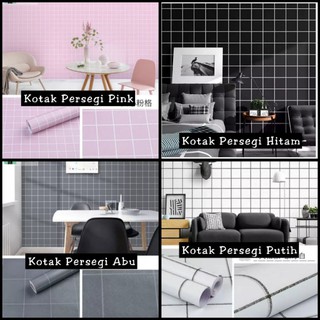 COD 10M x 45Cm PREMIUM Wallpaper Dinding Sticker Batu  Bata  