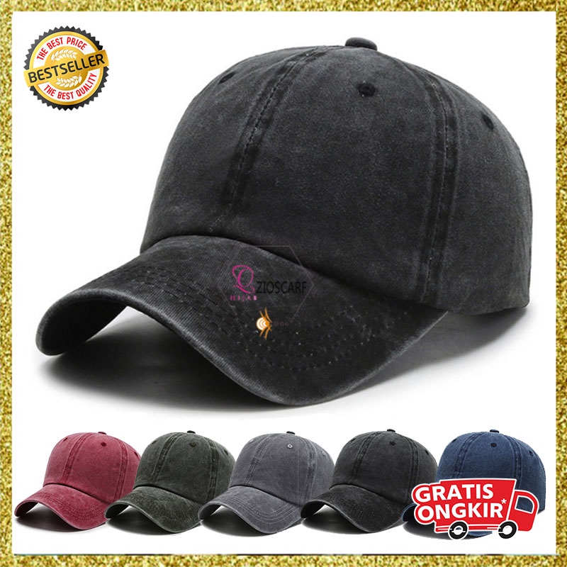 Topi Baseball Pria Wanita Dewasa Distro Polos Sport Cap Original Gaya Casual style korea Import TTi