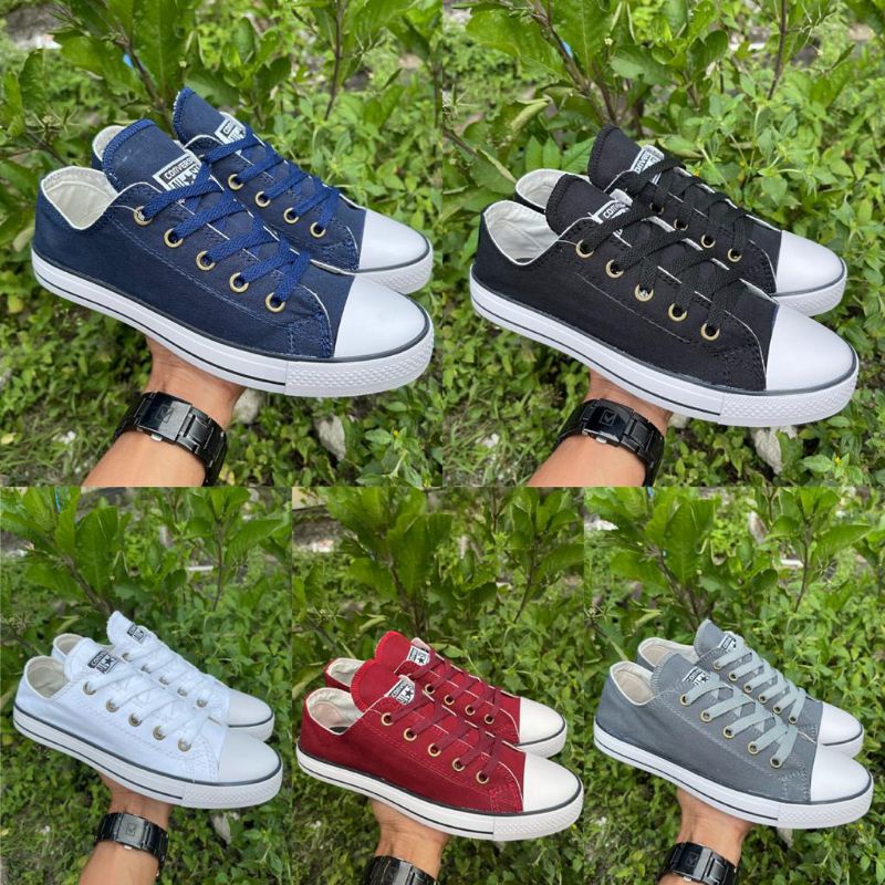 SEPATU SNEAKER CONVERSE EB KANCING GOLD PRIA WANITA