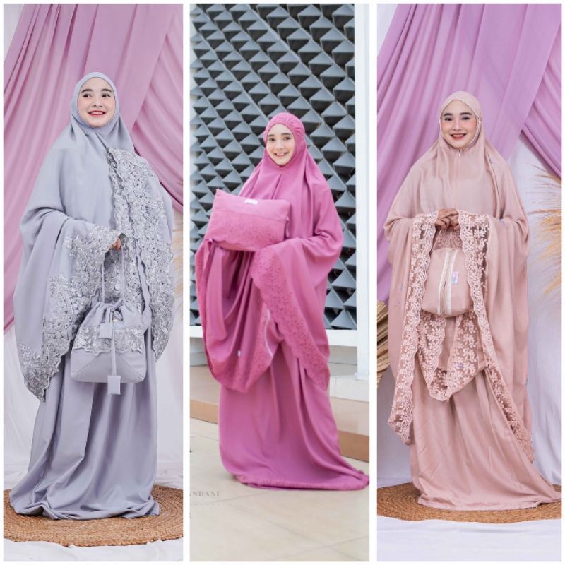 Kiciks Muslimah - Mukena Adeeba,, Mukena Chandani, mukena Hayya