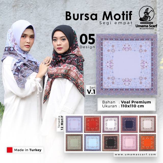 Hijab segi empat motif hijab segi empat umama