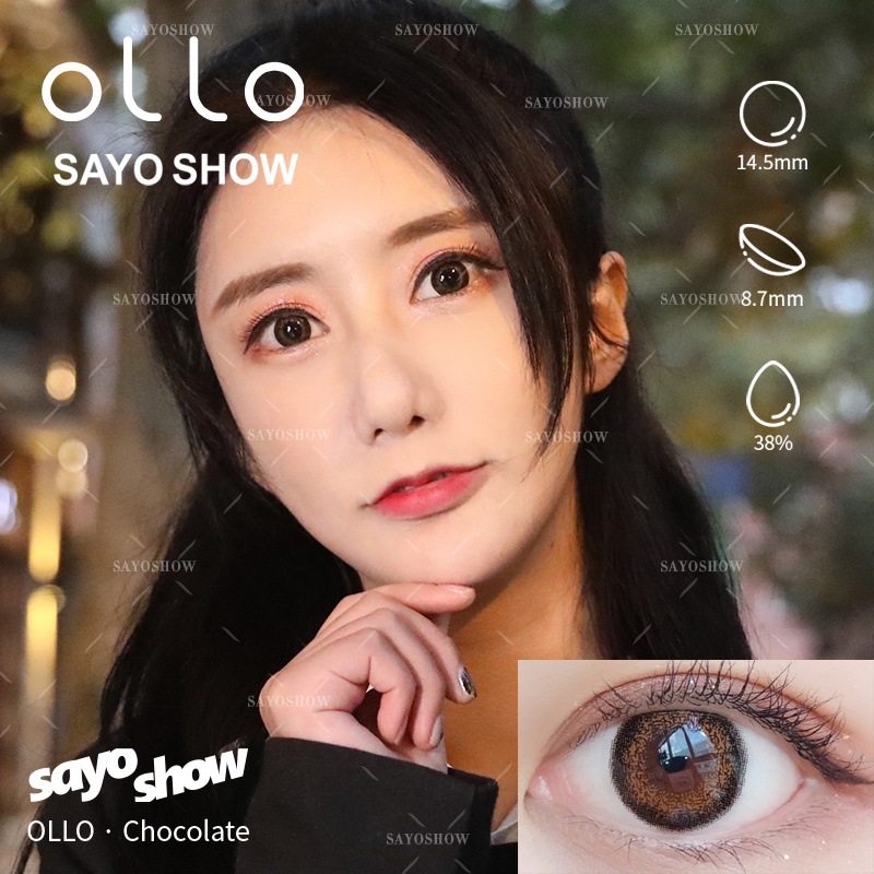 SAYOSHOW - Softlens OLLO Normal, Minus 1.00 S/D 8.00 (14 mm)