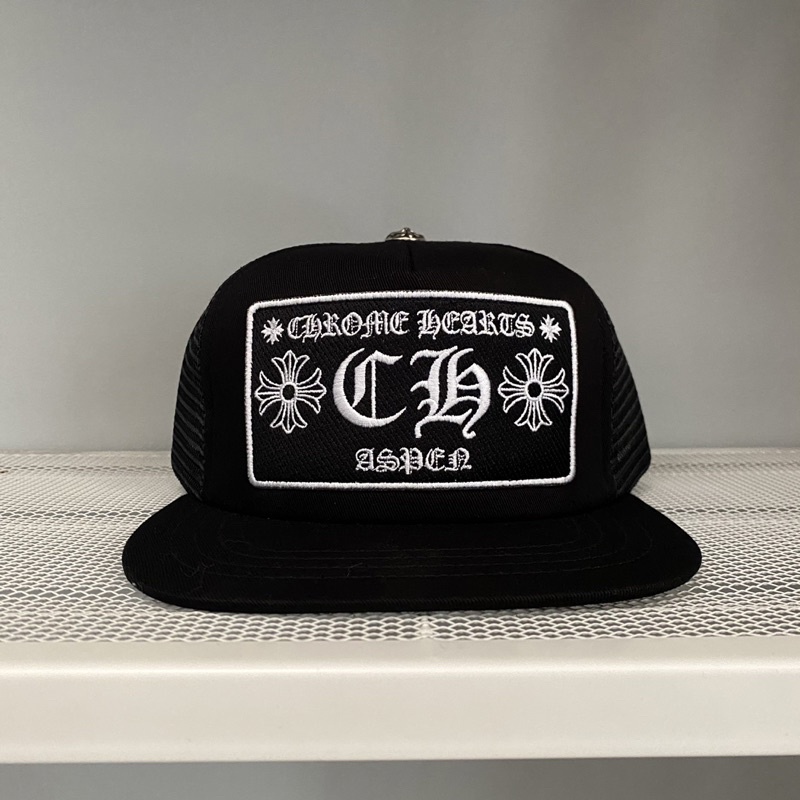 Topi Chrome Hearts ASPEN Hollywood USA (tag ori) Hitam
