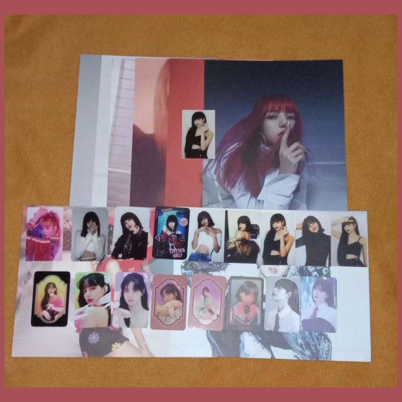 LISA Set Photocard - Poster Limited Photobook 4+1 Blackpink