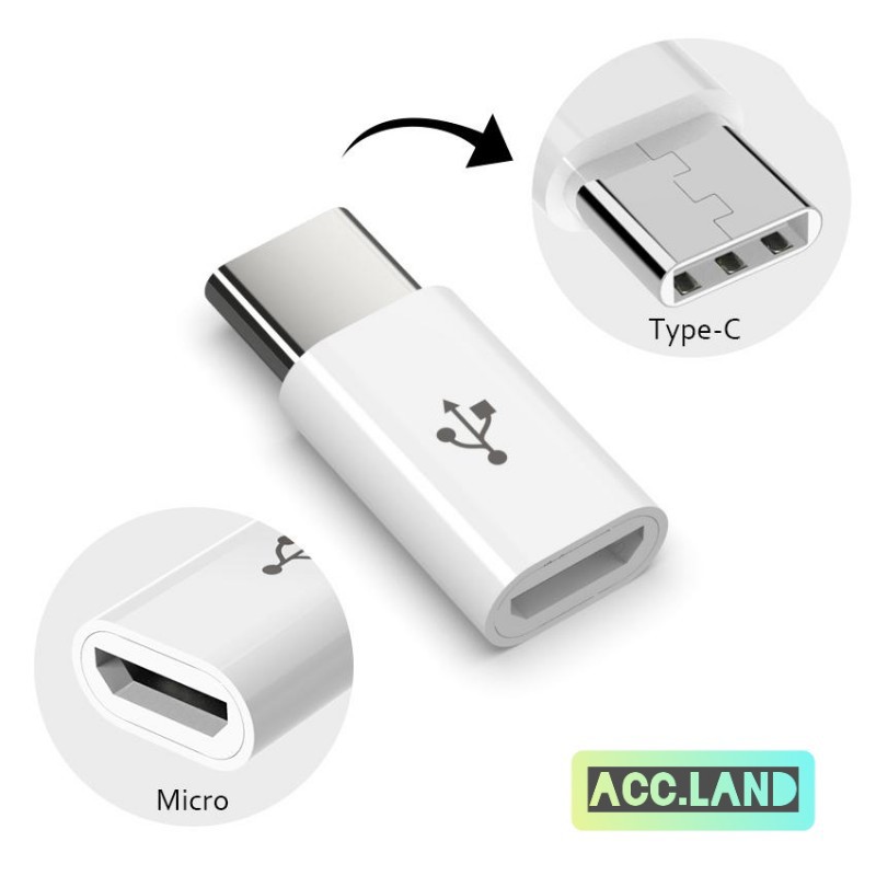 Connector Converter Micro USB to Type C / Connector Adapter Micro USB to Tipe C