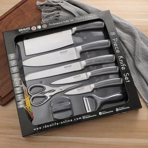 

IL-163S PROFESSIONAL KNIFE SET PERLENGKAPAN PISAU DAPUR | IDEALIFE BVN65496G
