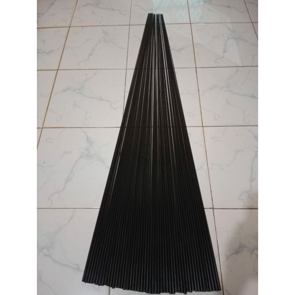 Blank carbon sutet solid 120/Joran karbon sutet (sudah bubut)/BLANK CARBON SUTET SUDAH JADI