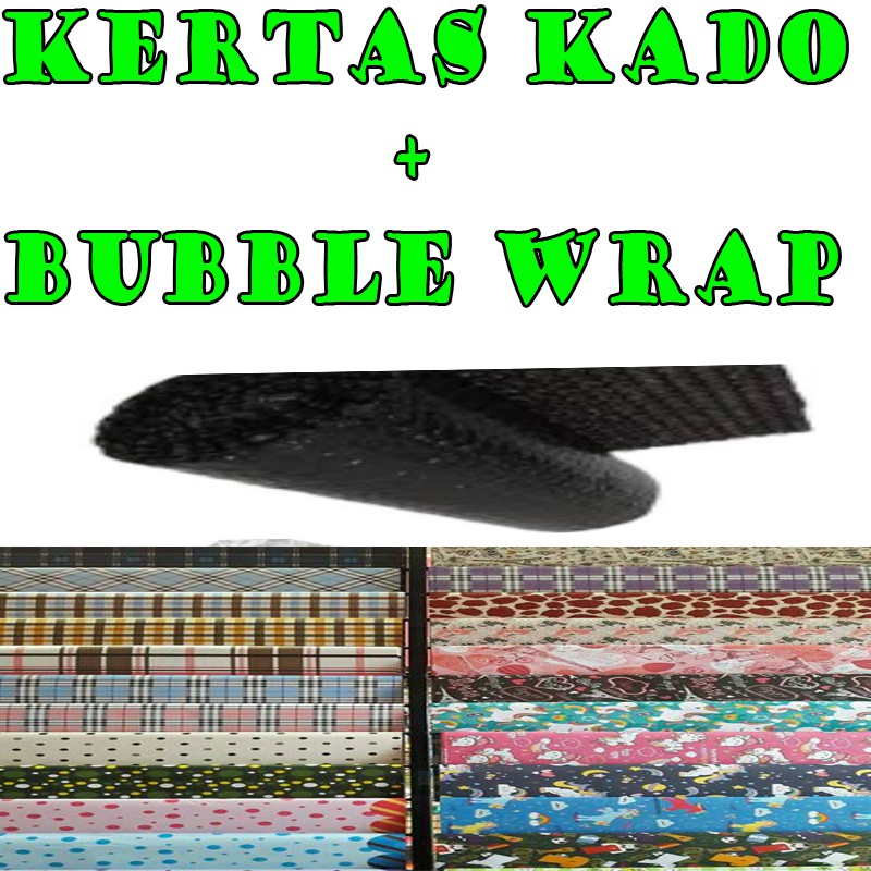 

Plastik Packing Bubble Wrap dan KERTAS KADO AGAR PACKING LEBIH AMAN DAN safety