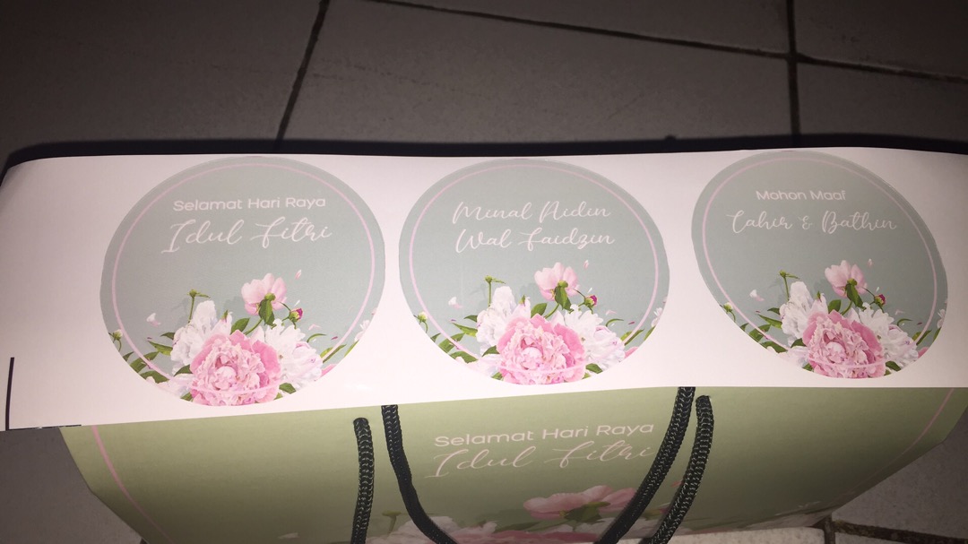 5 Set Stiker Gable Box Design Soft