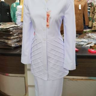 Blazer baju  kerja kantor seragam  dinas  hitam putih seragam  