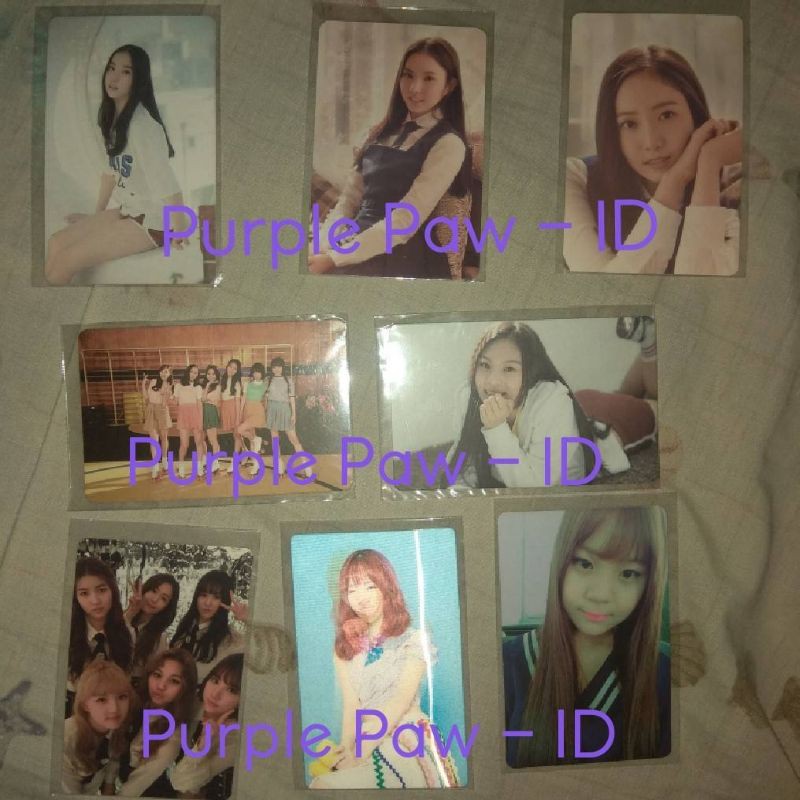 GFRIEND MIX PHOTOCARD / PC EUNHA SINB UMJI YUJU GROUP KIHNO FLOWERBUD SNOWFLAKE LOL LENTICULAR