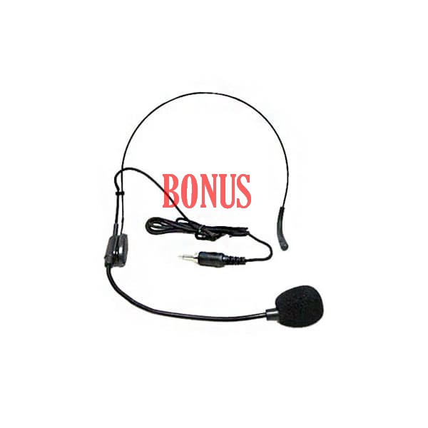 Krezt K 2380 L - Wireless mic clip on Single Special Ramadhan