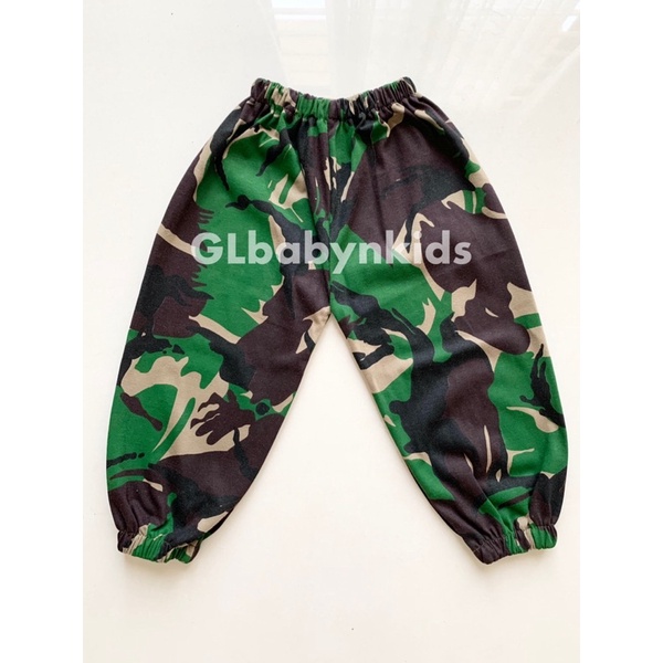 Celana Panjang Joger Anak Cowok Laki laki Motif Army Tentara Size M L XL XXL 4L (All size 1-10Th) SNI [Ecer]