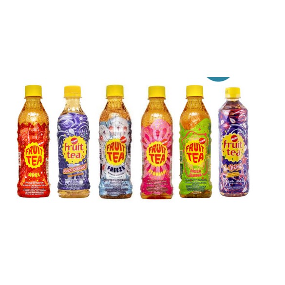 

Surabaya ecer FRUIT TEA - Kemasan Botol 350 ml apel stroberi blackcurrant extreme freeze 350ml ori