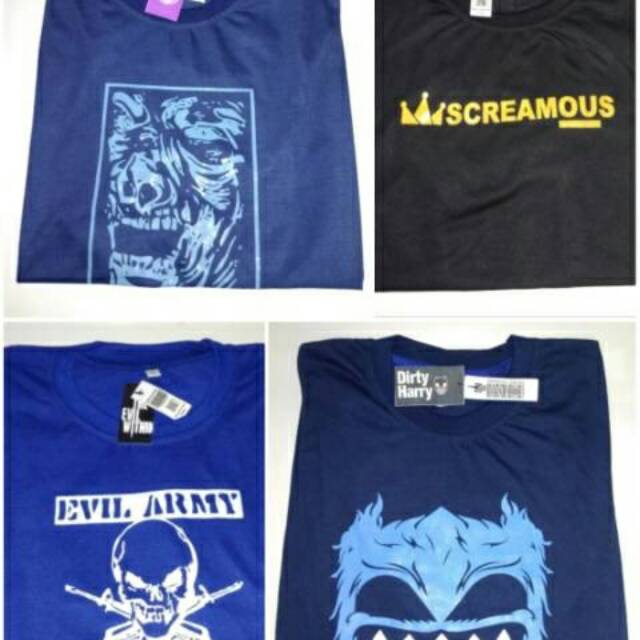 Kaos distro grosir L, XL,