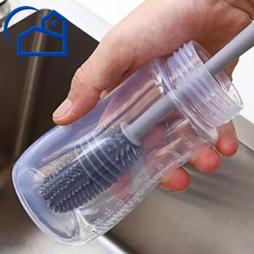 Sikat Pembersih Gelas Botol Bahan Silikon Dengan Gagang Panjang Multifungsi 30069